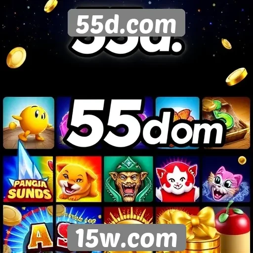 Variedade de jogos disponíveis no 55d.com